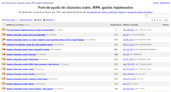 Desktop Screenshot of foroclausulasuelo.com